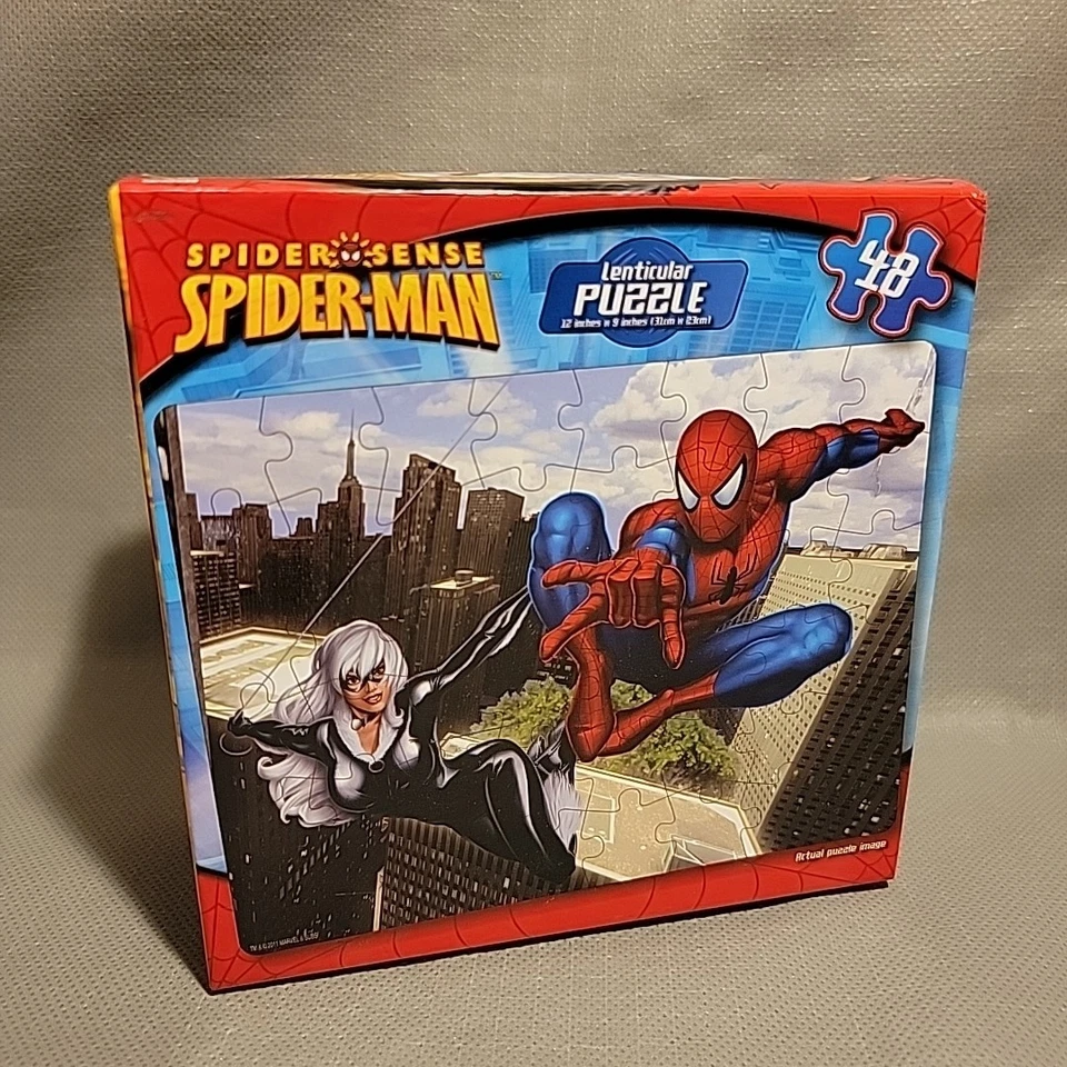 Spider-Man Spider Sense 48 Piezas Puzzle Marvel Nuevo Precintado, 2011 CUBIERTA HOLOGRAMA Foto 2 de 4