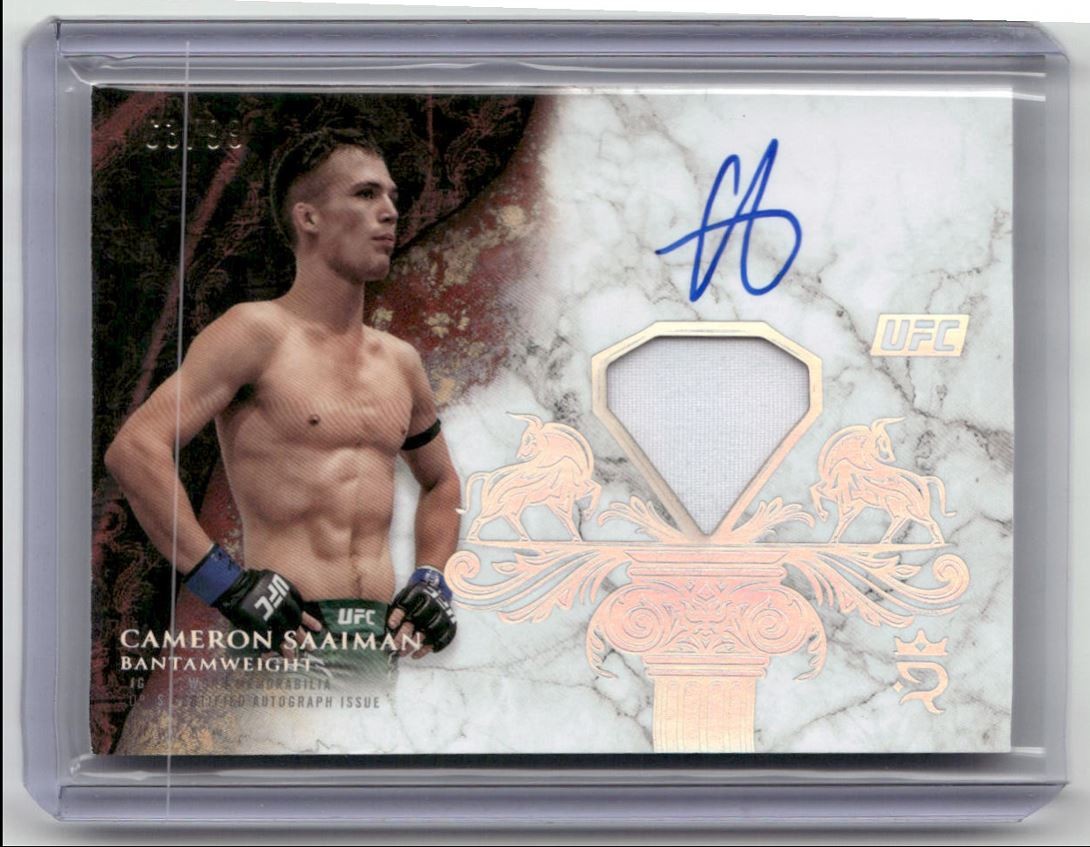 2025 Topps Royalty UFC Royalty Relic Silver Cameron Saaiman Auto 63/99