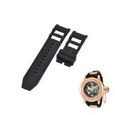 Russian Diver 80120 26mm Black Rubber Watch Strap For Invicta