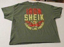 Iron Sheik 1942-2023 Legends Live Forever T Shirt 4XL Pro Wrestling Legends