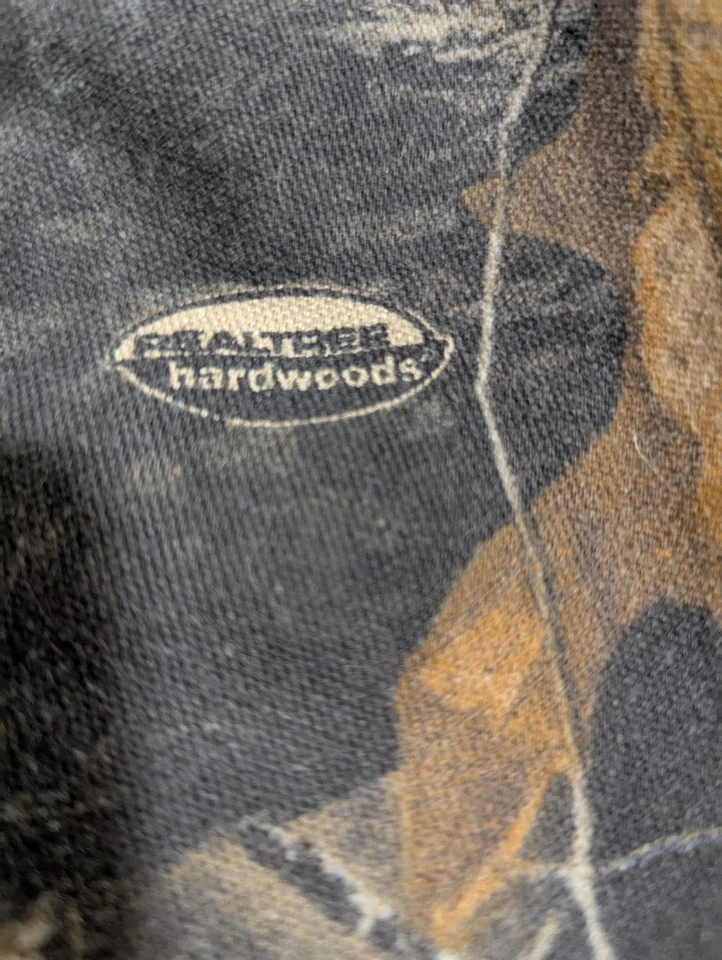 Chaleco de caza reversible camuflaje madera dura árbol real pato duro vintage para hombre XL Foto 3 de 4