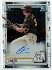 OWEN CAISSIE Autograph 2020 Bowman Chrome Draft 1st Prospect AUTO RC