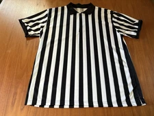 Mato & Hash Referee Shirt  Men’s XL Black And White Stripe