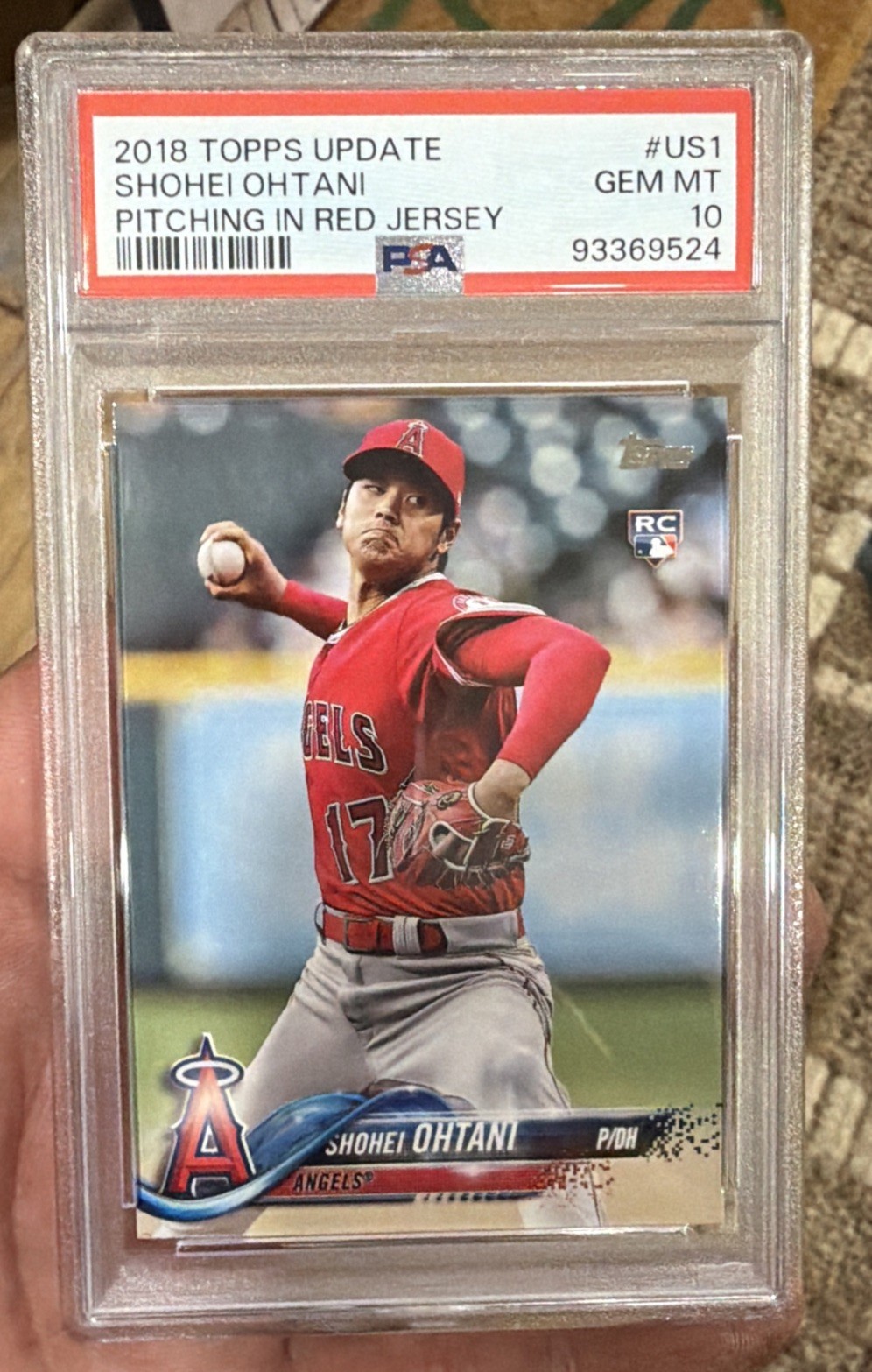 2018 TOPPS Update SHOHEI OHTANI ROOKIE RC PSA 10