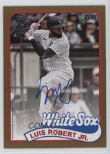 2024 Series 1 1989 Topps Baseball Gold 28/50 Luis Robert Jr #89BA-LR Auto 0lm