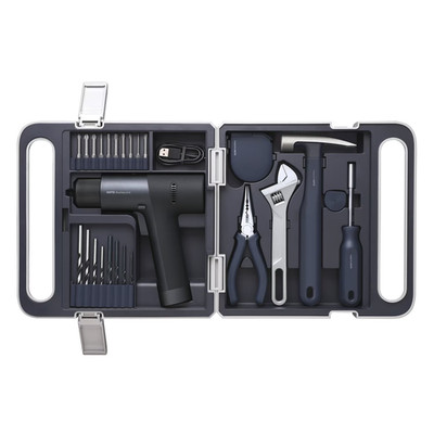 HOTO Cordless Brushless Drill Tool Set with LED Display, Variable Speed Drill & 
