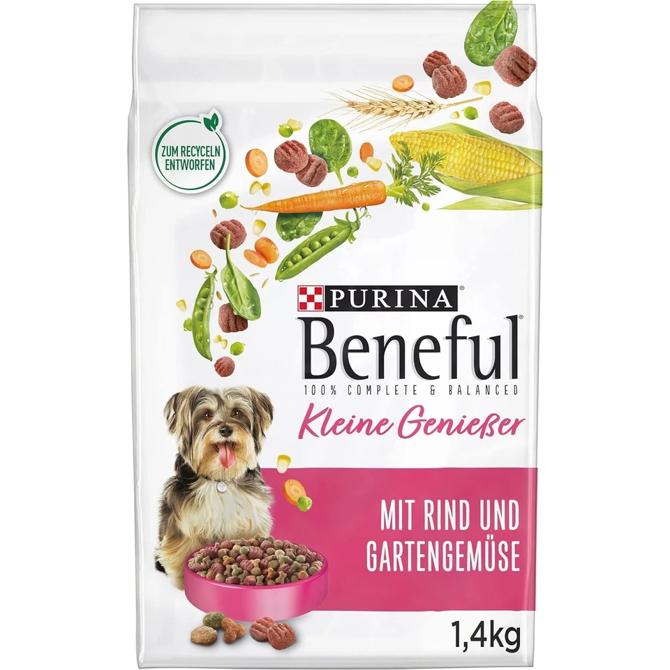 BENEFUL Kleine Genießer Hundetrockenfutter, Rind 1er Pack (1 x 1400g) - Bild 2 von 4