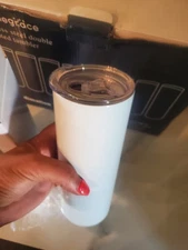 Zonegrace Stainless Steel Double Insulated Sublimation Skinny Tumbler Set Of 8