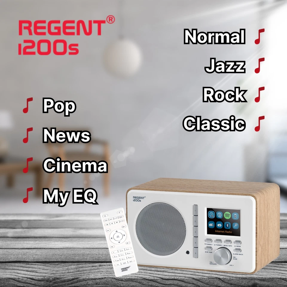 Ferguson Regent i200s Internetradio WLAN Radio mit Bluetooth, FM/DAB/DAB+Spotify - Bild 3 von 4