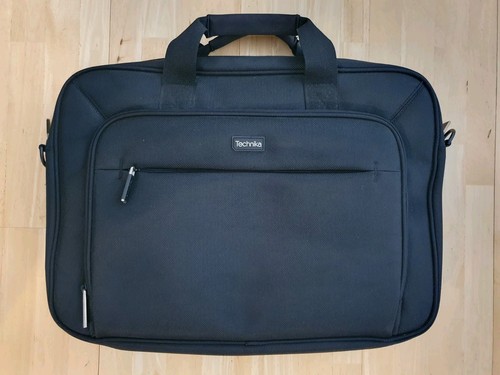 Laptop Carry Case, Technika, Black, 17x13", Handles but no strap, Zip pockets