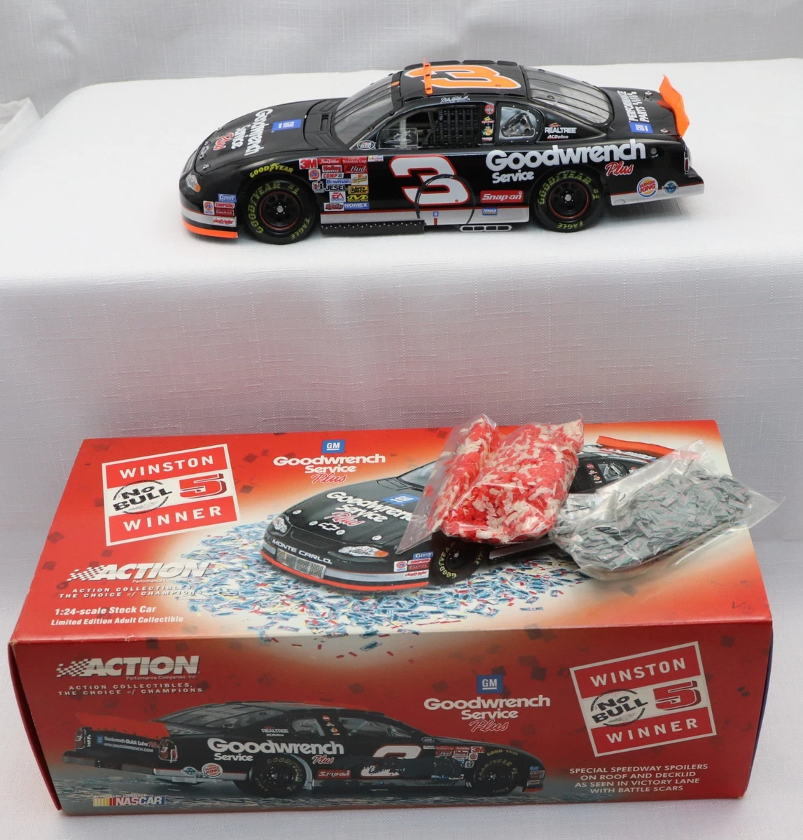 RARE VHTF Dale Earnhardt #3 ORIGINAL dédicacé signé 8x10