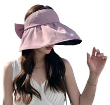 Sun Visor Hats Women Wide Brim UPF 50 Bucket Summer Cap Beach Packable UV
