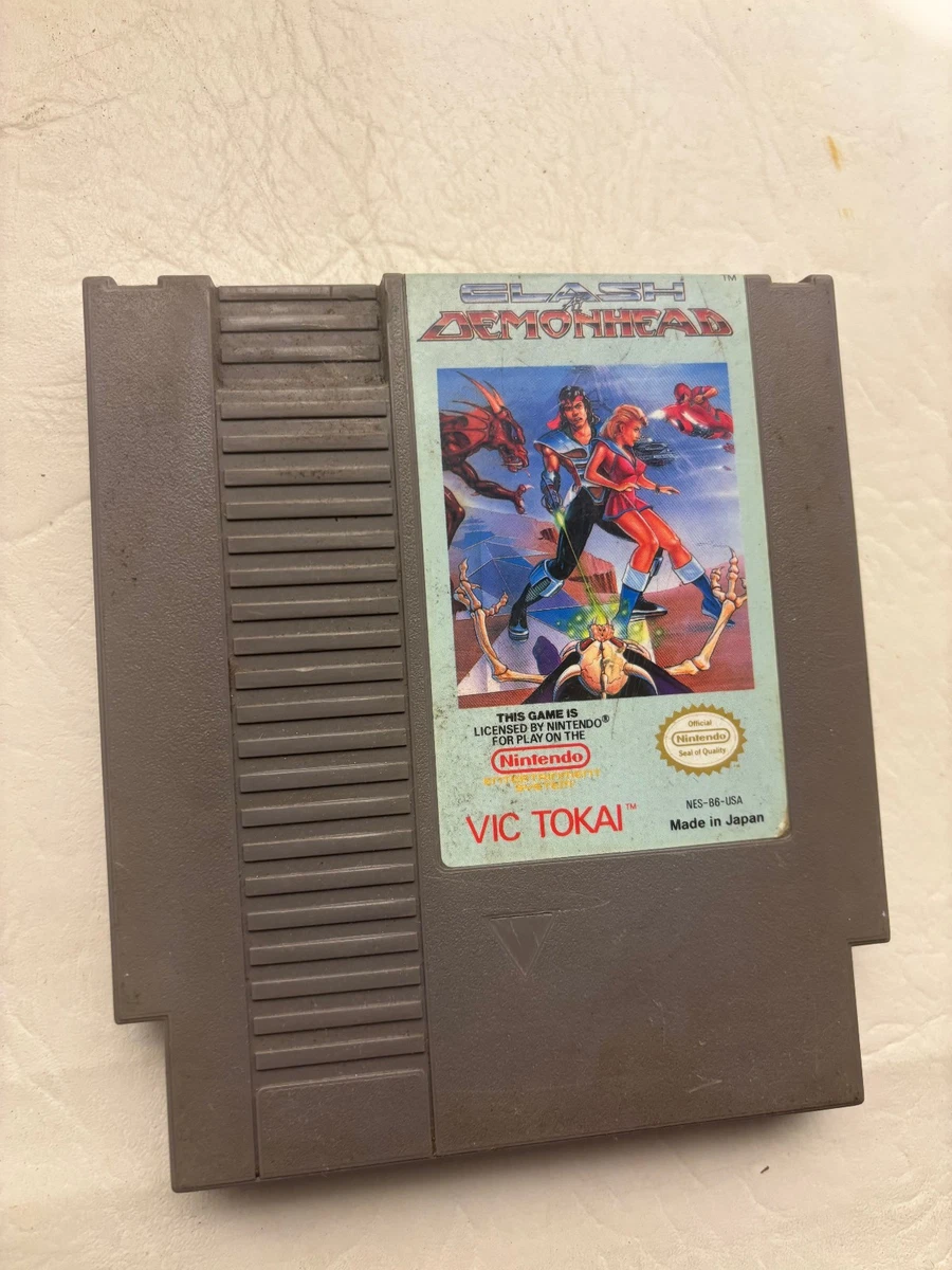 Jeu NES Clash At Demonhead - Cartouche NTSC - Nettoyé Et Testé - Fonctionnel