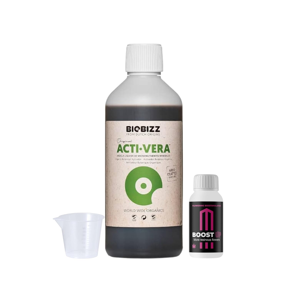 Pacchetto Growmania: Bio Up BioBizz 5L + Boost Up Up Nutrients + Probe + Misurino - Soluzione PH Per Giardini Rigogliosi - 3