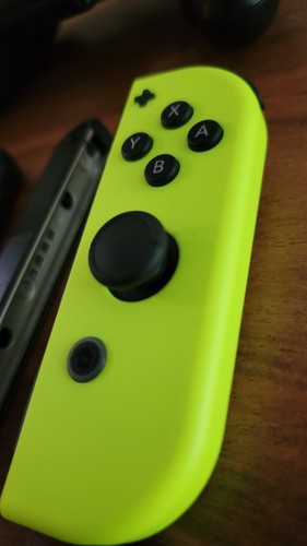 Nintendo Switch Joy Con Controller - Left and Right (Blue & Neon Yellow) - Picture 7 of 8
