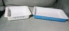 Vintage Pyrex Snowflake Garland Baking Pan Set 933 And 922