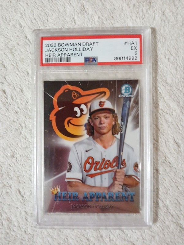 2022 Bowman Chrome Heir Apparent Jackson Holliday HA-1 PSA 5
