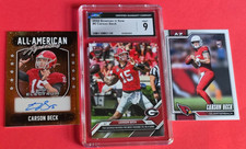Carson Beck AUTOGRAPH ROOKIE Card #29/49 Bowman Now RC CGC MINT 9 +2026 TOPPS RC