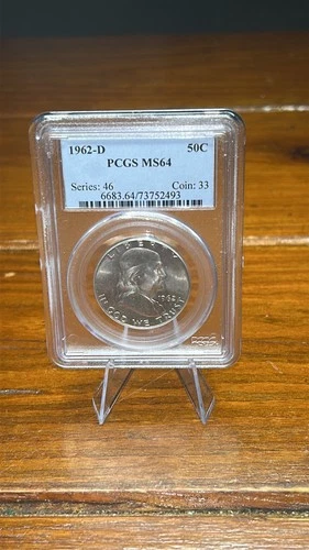1962 D Franklin Half Dollar PCGS MS64 50 C