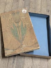 Mission Style Arts And Crafts Antique Wallpaper Box Hand-painted Frieze