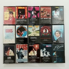 Lot of 15 Vintage Elvis Presley Cassette Tapes Various Albums