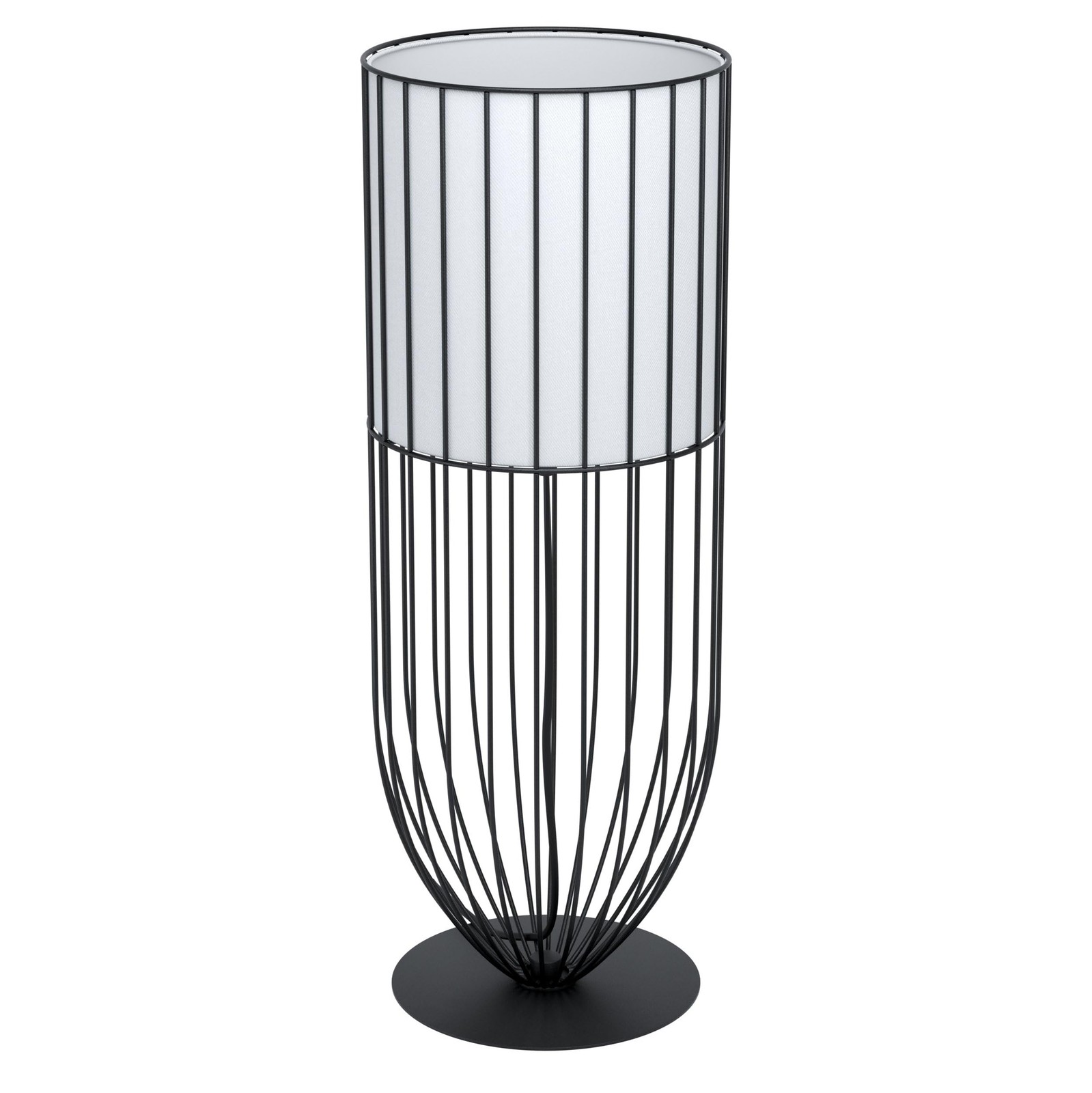 Lampe de table Nosino à 1 flamme style industriel moderne en métal mat