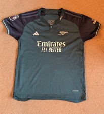Arsenal  Third Kit Size 28 Kids Green Shirt Sleeve Football Shirt Odegaard     A
