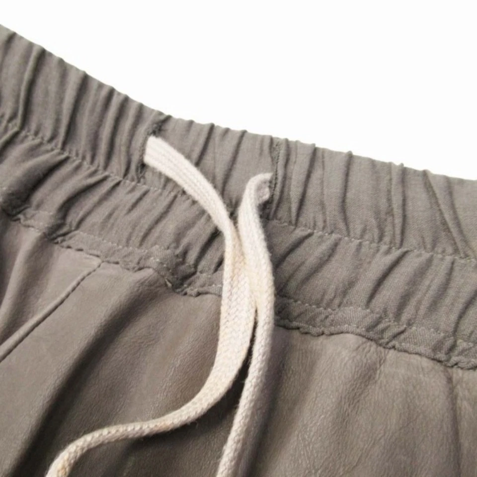 Pantalones Cortos 12ss Rick Owens NASKA Cuero Saruel Genuinos IT40 Gris △A80 Usados 23 Foto 4 de 4
