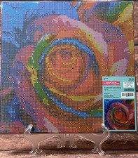 Rainbow Rose Canvas Diamond Painting Kit Hobby Lobby New