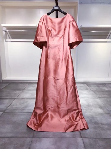 Vestido manga completa Alberta Ferretti Mikado IT42 NUEVO SIN ETIQUETAS - Imagen 4 de 9