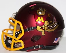2022 Minnesota Golden Gophers Custom Riddell Mini Helmet vs Iowa