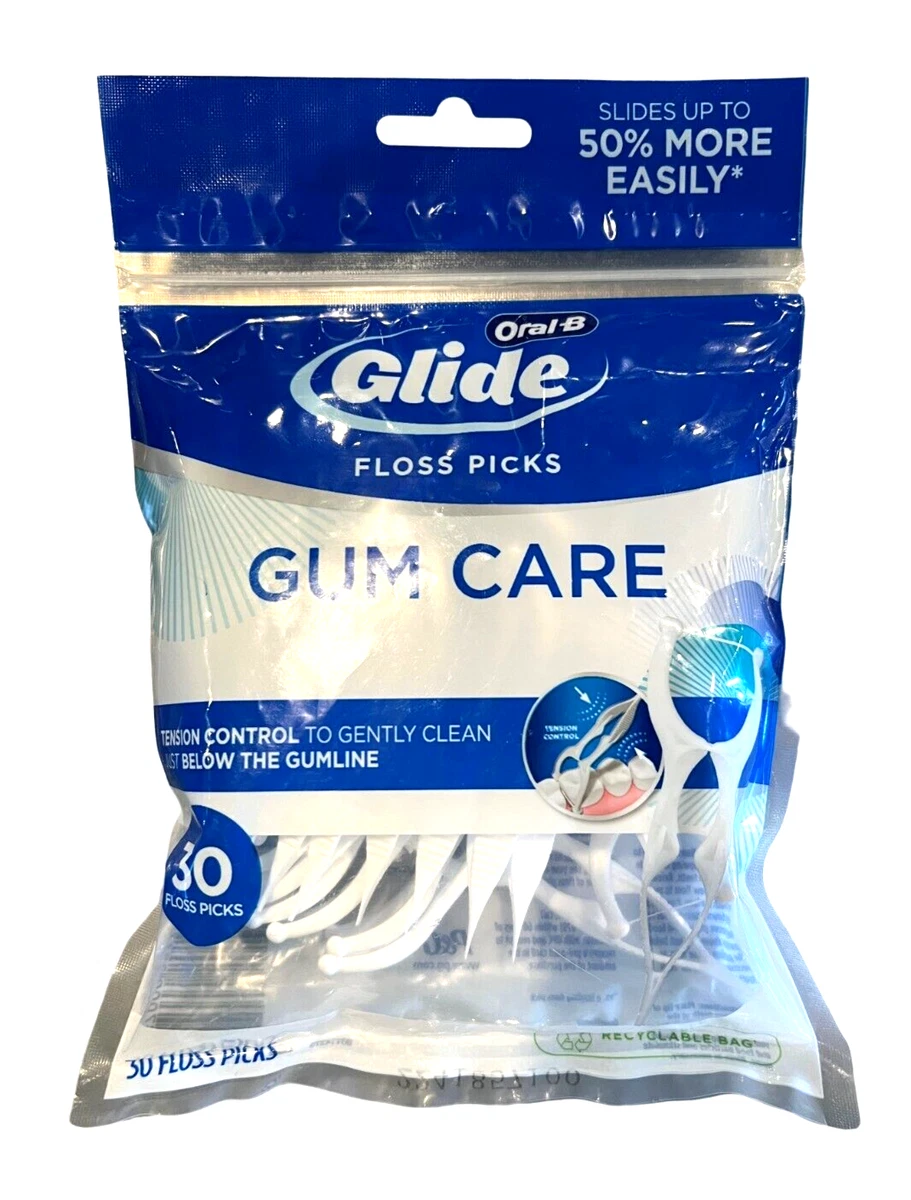 Oral-B Glide GUM CARE / Advanced Floss PICKS 30ct NEW LOOK! 37000201984 |  eBay
