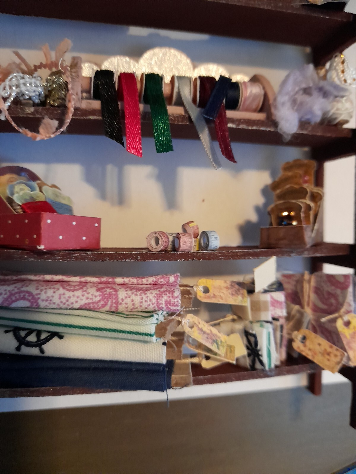 Dolls House Shop Display Haberdashery Shelves 112 eBay