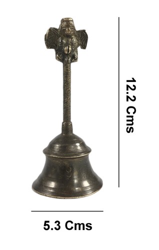 Brass Hindu God Garuda Figure Temple Bell Pooja Bell Priest Accessories. G70-299 - Picture 2 of 8