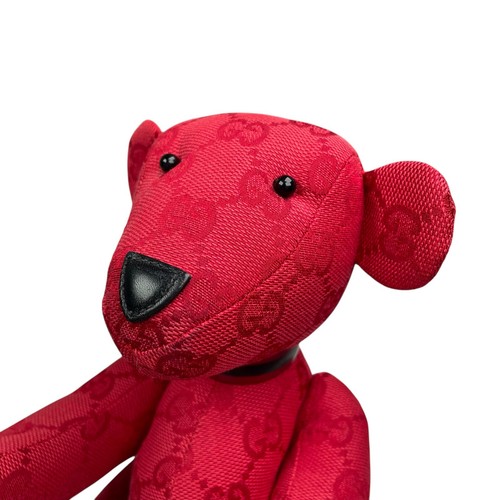 Gucci GG Mini Bear Stuffed Monogram Jacquard Fabric Movable Arms & Feet 7" - Picture 8 of 19