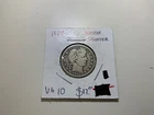 1907 United States Barber Quarter 25c