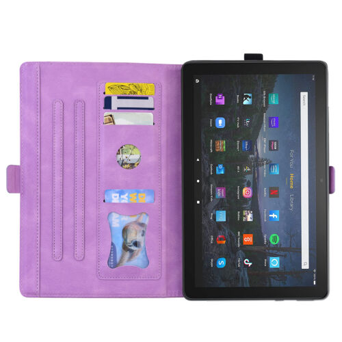 Estuche abatible con soporte de cuero mariposa 11ª generación 11ª generación para Amazon Kindle Fire HD 10 Plus - Imagen 11 de 40