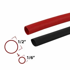 Black/ Red Heat Shrink Tubing 3:1 Wire Insulation Cable Sleeve Wrap Marine Grade