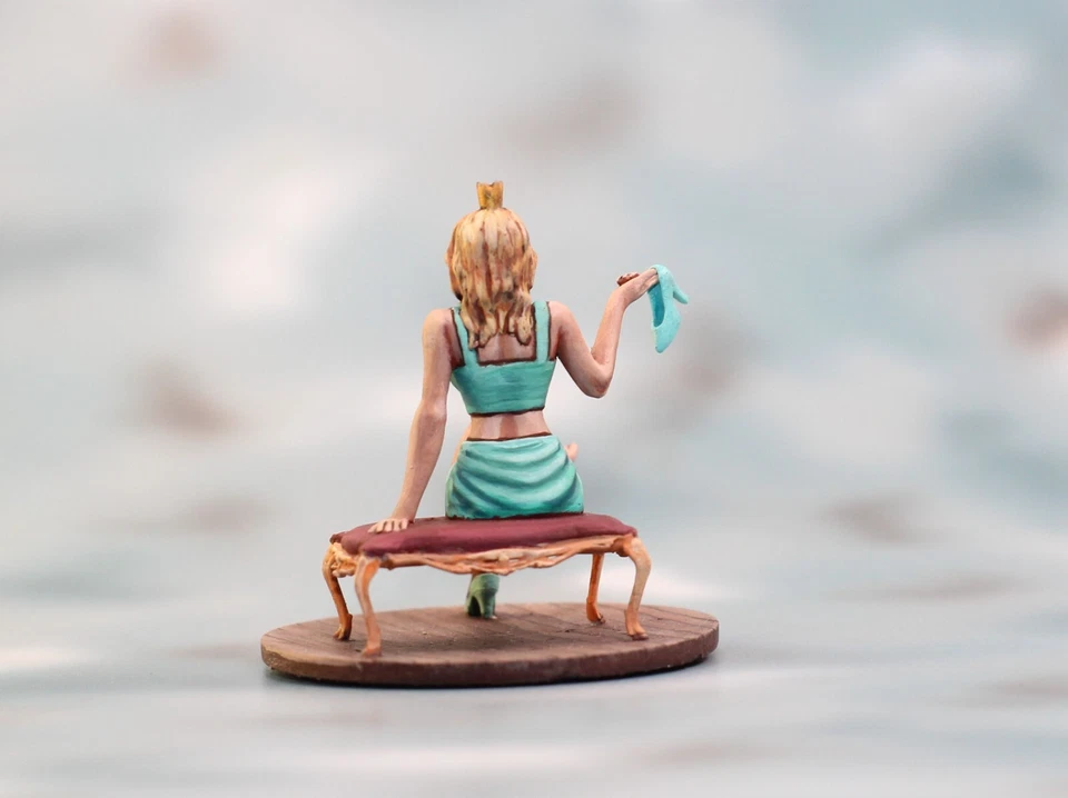 ⭐Sindeella.  Estatuilla 3D miniatura coleccionable Action Girl. 54mm 1/32 PINTADO⭐ Foto 4 de 4