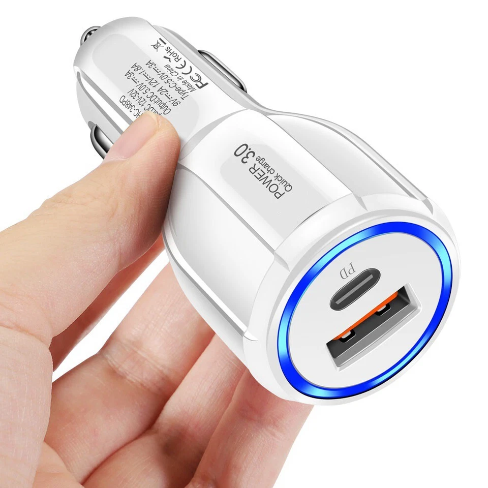 10 Pack 2 USB Port Fast QC 3.0 Car Charger for iPhone Samsung Android Cell Phone - Image 3 of 4