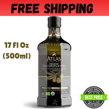 Atlas Organic Cold Pressed Moroccan Extra Virgin Olive Oil, Polyphenol Rich, NEW