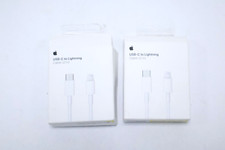 Lot of 2 Apple USB-C to Lightning Cables MQGH2AM/A A2441