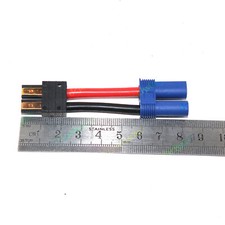 High Current Adapter EC5 IC5 Female to Traxxas TRX Male 12AWG For LiPo ID Plug