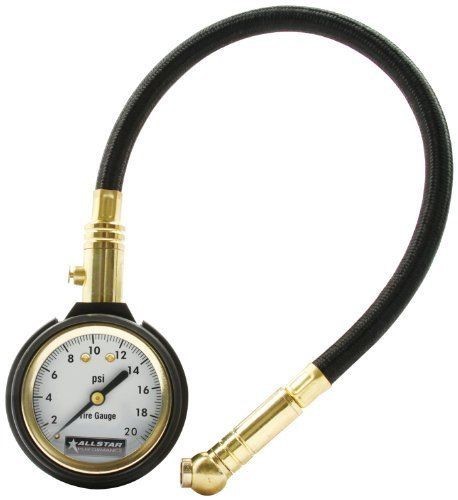 Allstar Tire Pressure Gauge - 0-20 PSI Allstar Tire Pressure Gauge - 0-20 PSI