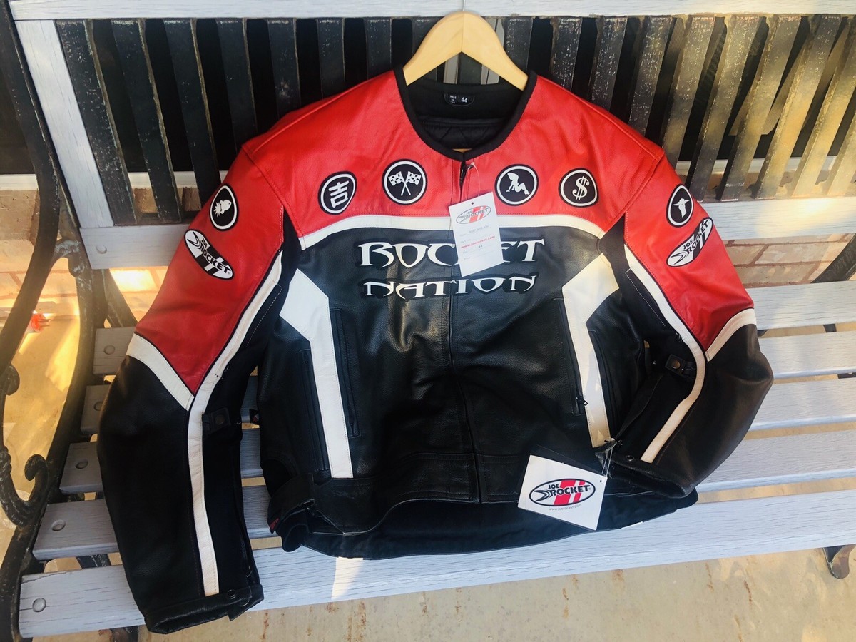 JOE ROCKET / ROCKET NATION /LEATHER MOTOCYCLE RACING JACKET Size