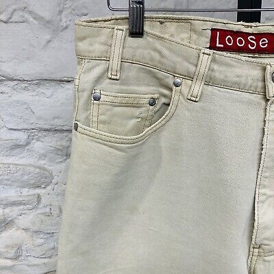 Vintage Levis Silvertab Loose Cream Denim Jeans 90's USA Vintage Levis Silvertab Loose Cream Denim Jeans 90's USA