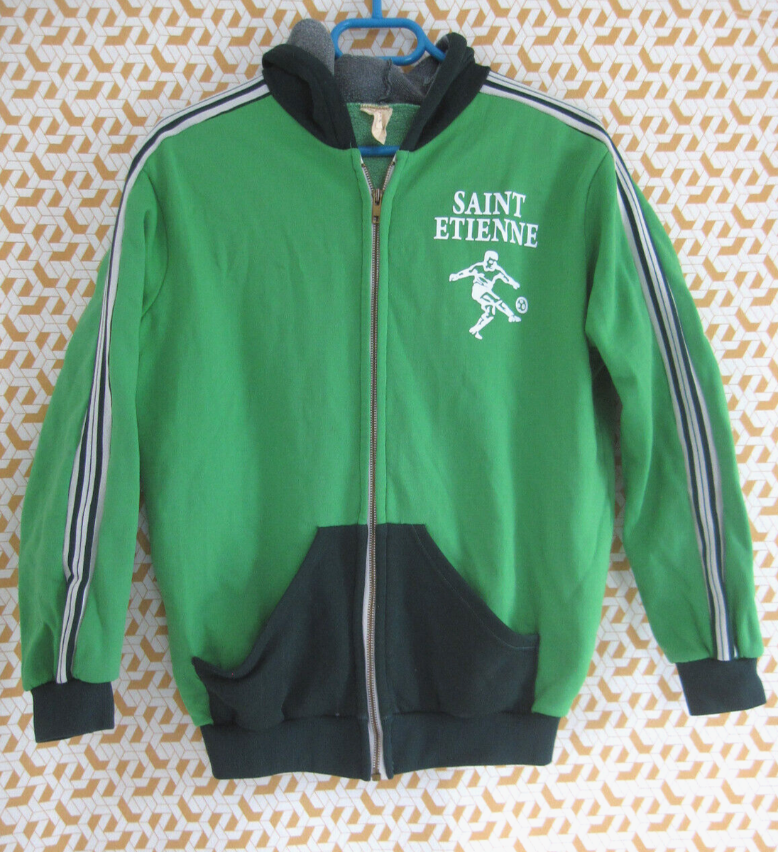 Veste Le Coq Sportif Vintage Années 70 - Vert, Taille M Homme, Fabrication France