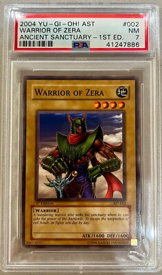 Yu-Gi-Oh! 1ST ED. PSA 7 NM-MT 'Warrior of Zera' AST-002 ~COMMON