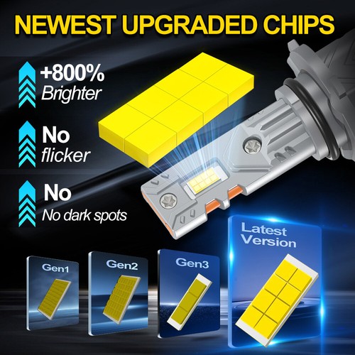 9005 9006 H11 Ultra bright LED Headlight Fog Light Bulb Kit For Ford Edge 6000K - Bild 35 von 47