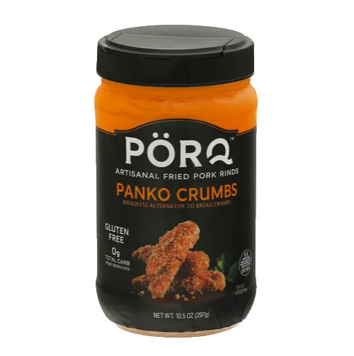 Lote de 2 cortezas de cerdo fritas artesanales PORQ PANKO MIMBS sabor a humo Keto Paleo